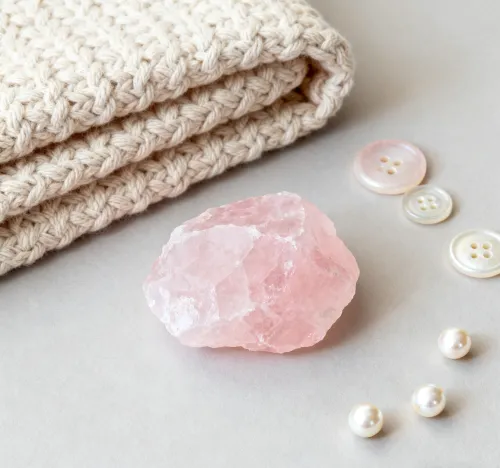 ldeas for mixing rose quartz with lights and glass crystal accents